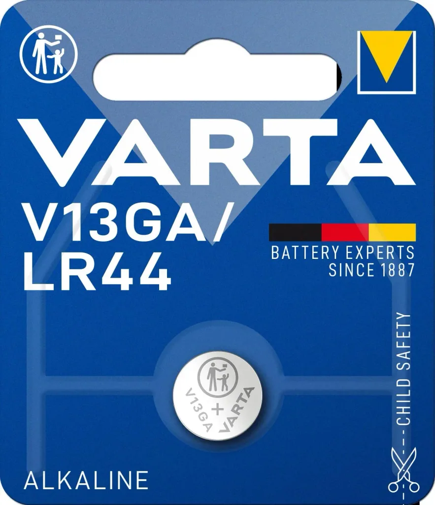 Alkaline Batterie V13GA/LR44, 1,5V - 1 Stück