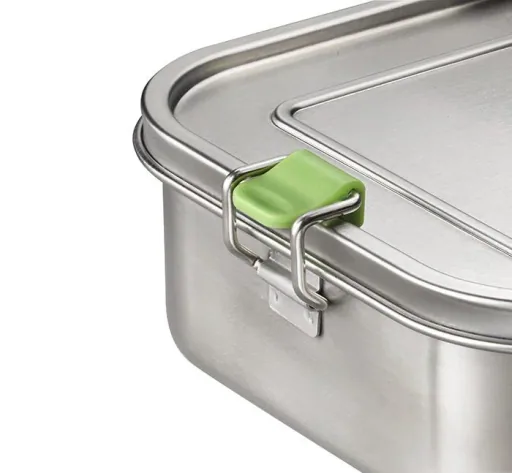 Hochwertige langlebige Edelstahl Lunchbox/Brotdose 1,1L inklusive Trennwand / auslaufsichere Frischhaltedose / Bento Box