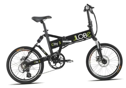 Alu E-Bike Faltrad 20 Zoll, Rahmenhöhe 37 cm, 7-Gang Kettenschaltung, weiß „City III“