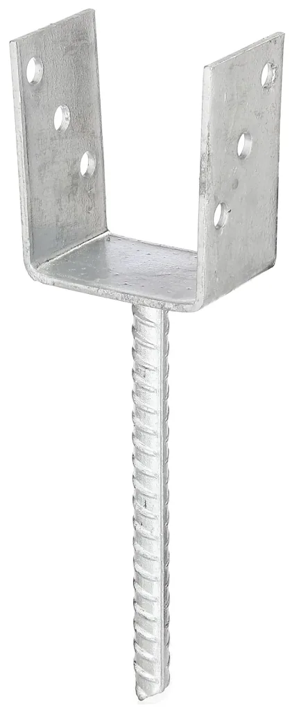 Pfostenträger in U-Form, Gabelweite 81 mm (80 mm Holz = Bauholzmaß)