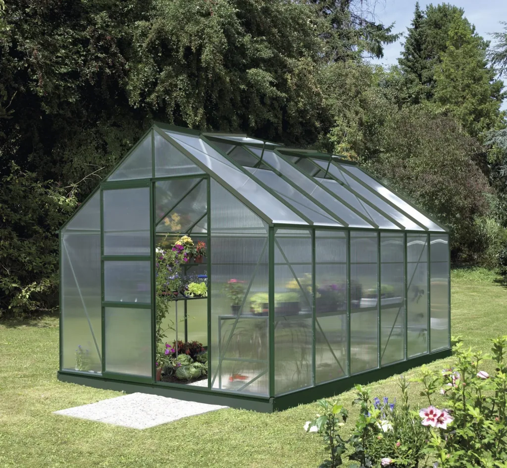 Gewächshaus Merkur 9900 HKP 4 mm, Farbe smaragd