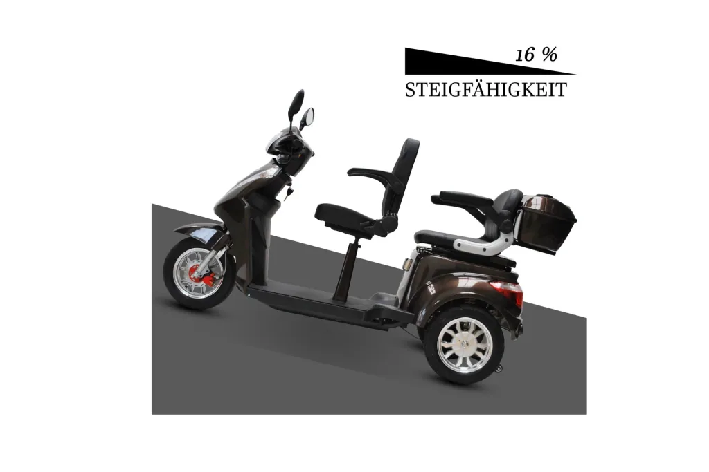 Elektromobil 503 Braun 2 Sitzer, 25 km/h mit 20 Ah Lithium Akku