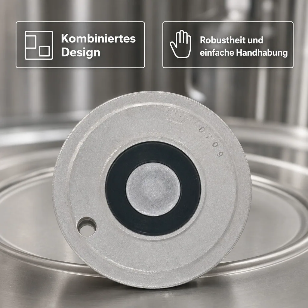 Bier-Fitting für Reinigungsbehälter aus Edelstahl, Art: Kombi - Fitting