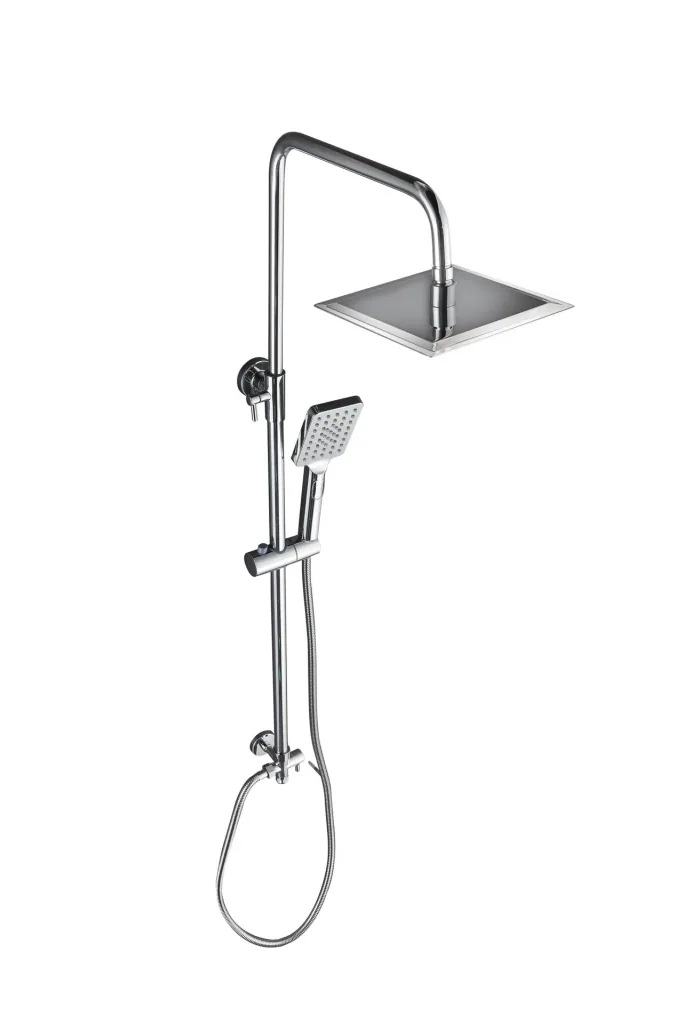Duschsystem Bayala Square Duschsäule mit Regendusche 20x20 cm Duschgarnitur Dusch-Set