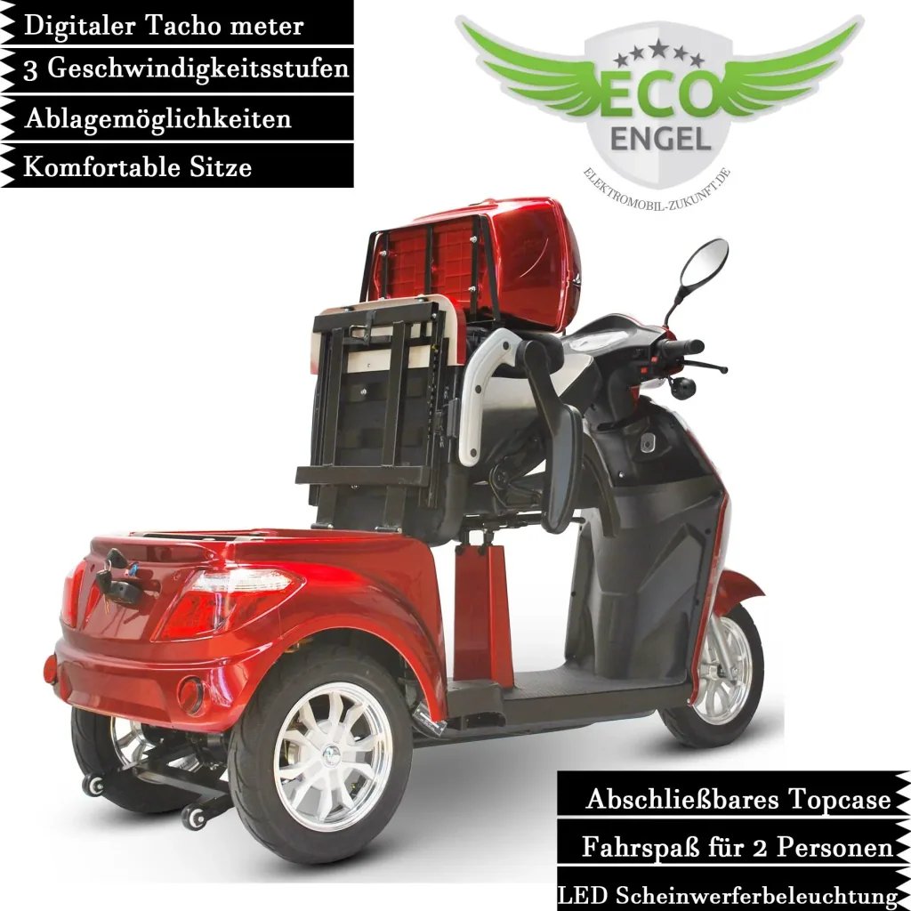 Elektromobil 503 Rot, 2 Sitzer, 25 km/h
