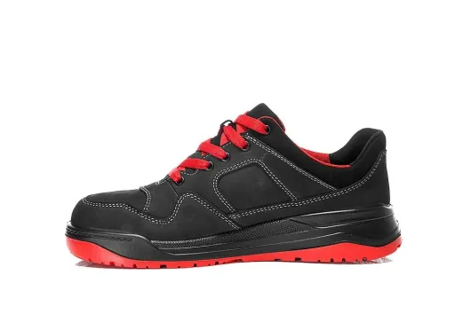 MAVERICK black-red Low ESD S3 Sicherheitshalbschuh Gr. 38