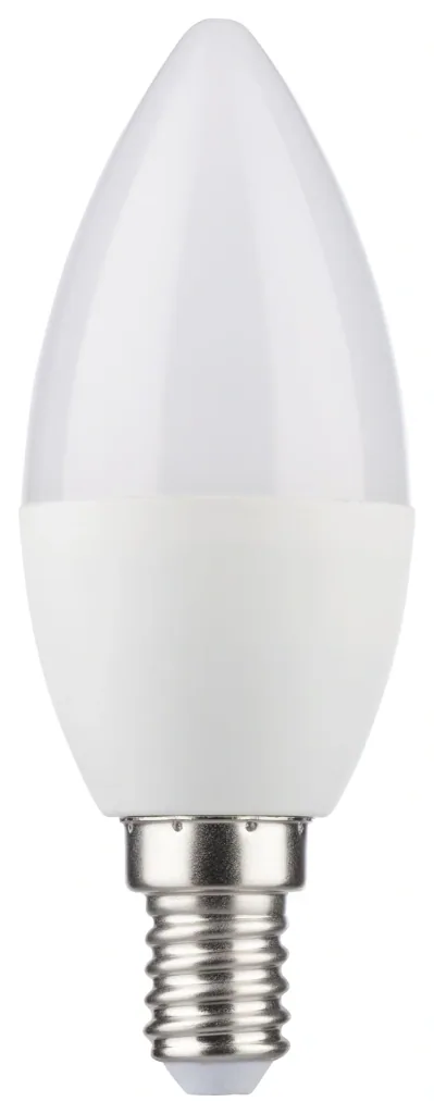 HD-LED Lampe in Kerzenform mit 5,5 Watt, E14, warmweiß