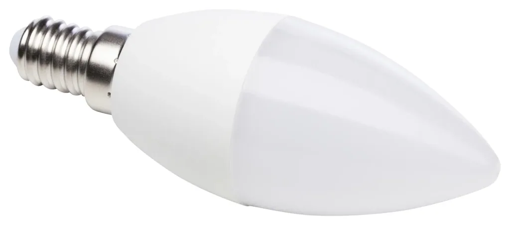 HD-LED Lampe in Kerzenform mit 5,5 Watt, E14, warmweiß