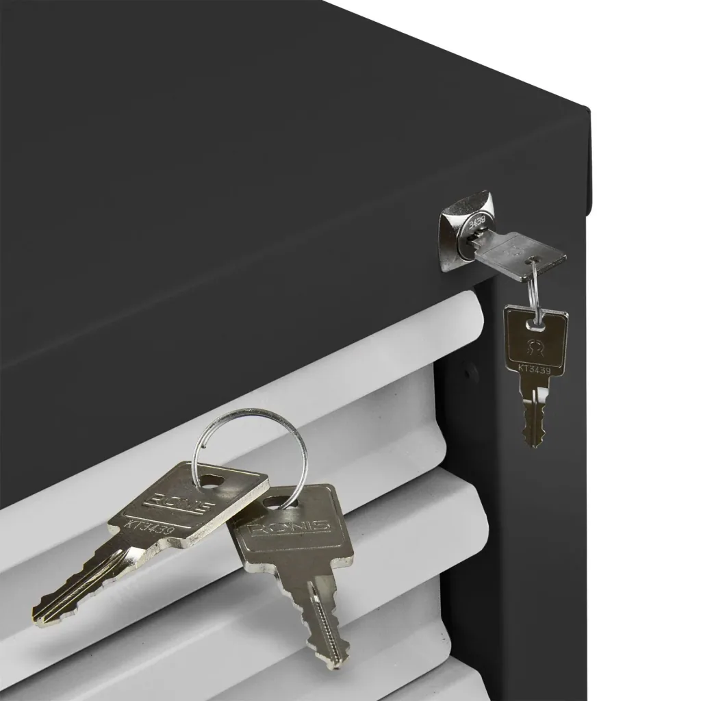 Schubladenschrank / Werkzeugschrank mammut, 6 Schubladen, RAL7016 / 7035