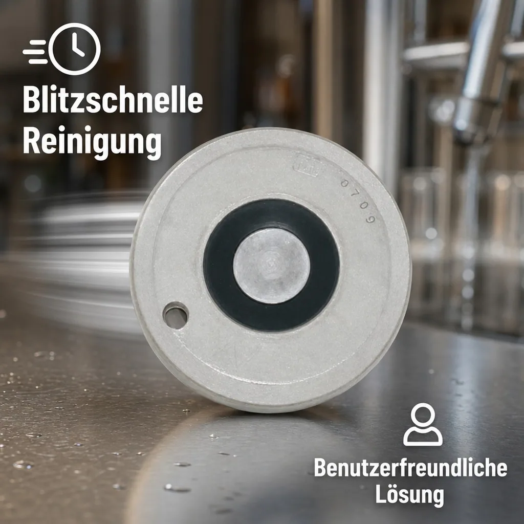 Bier-Fitting für Reinigungsbehälter aus Edelstahl, Art: Korb - Fitting