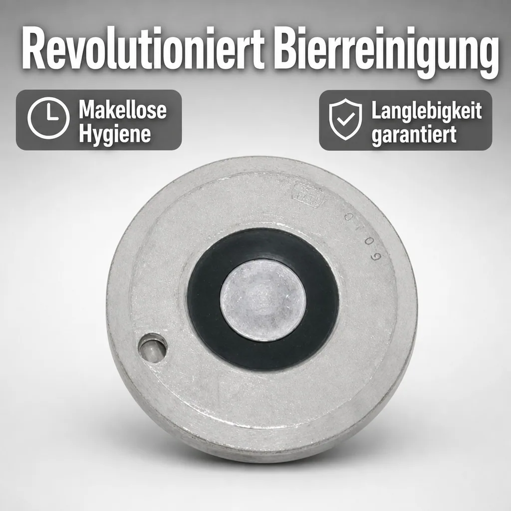 Bier-Fitting für Reinigungsbehälter aus Edelstahl, Art: Korb - Fitting