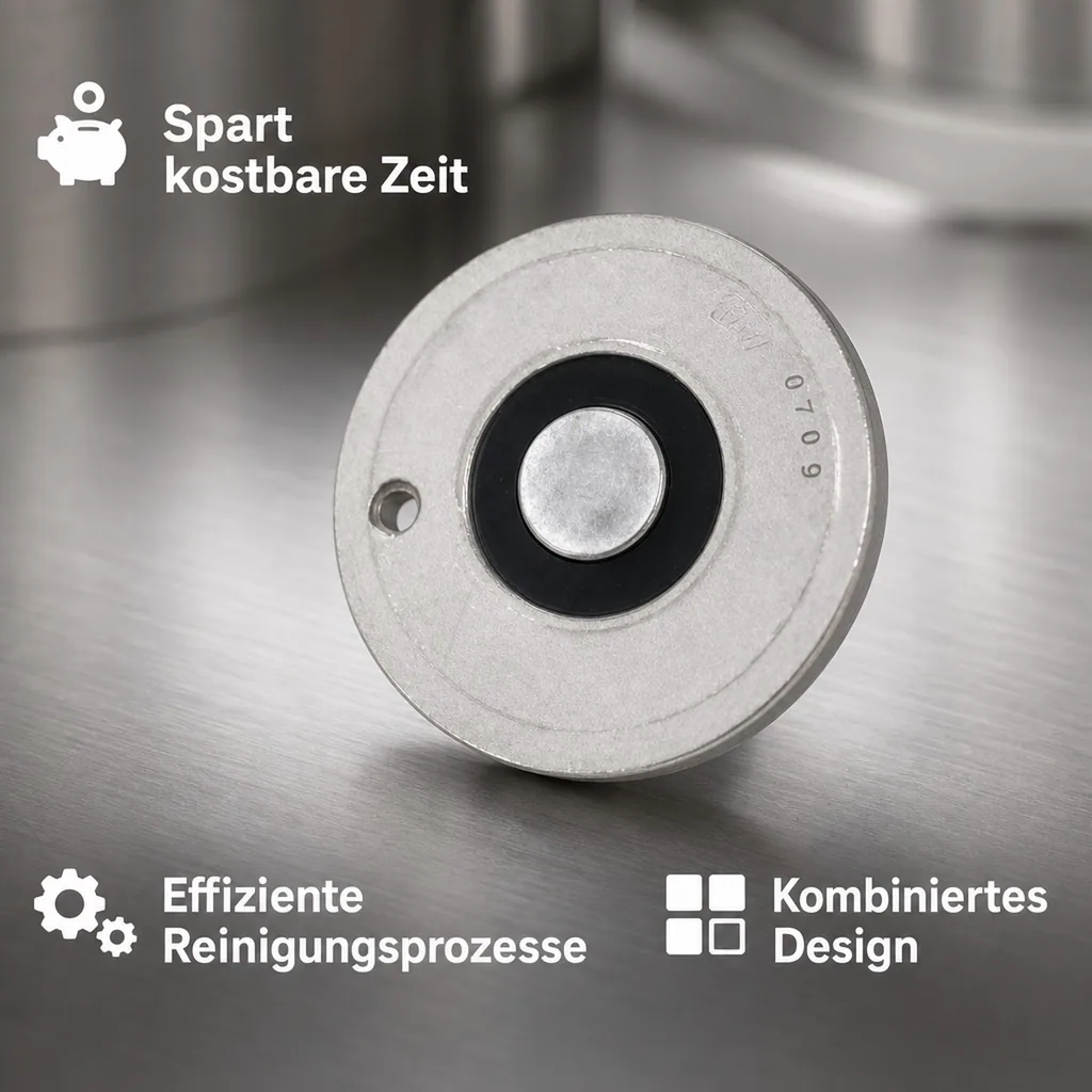 Bier-Fitting für Reinigungsbehälter aus Edelstahl, Art: Korb - Fitting