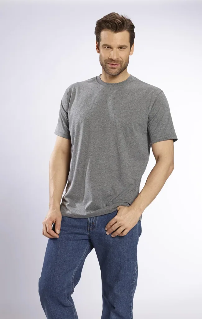 Big Size T-Shirt, anthrazit Gr.L