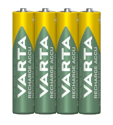 ECHARGE Recycled NiMH Micro (AAA) Akku mit 800mAh - 4 Stück