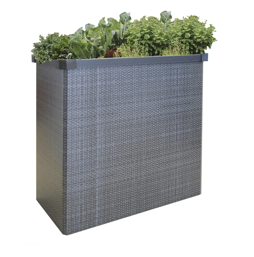 Falthochbeet "Easy Garden" Rattan grau
