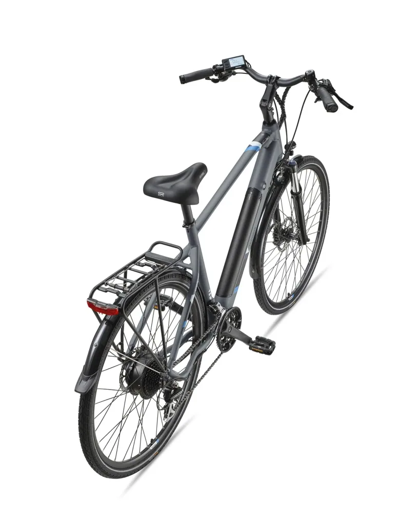 Herren Alu Trekking E-Bike, 28 Zoll, Rahmenhöhe 50 cm, 24-Gang Kettenschaltung, grau, XC941 Expedition