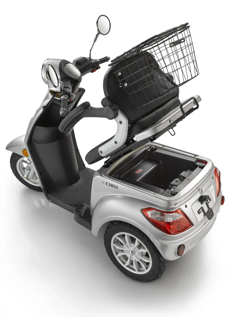 E-Dreirad Luxxon E3800, 20 km/h (Mofa-Klasse), keine Helmpflicht, silber