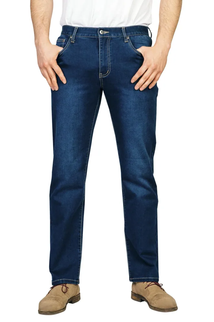 Joggpants aus Stretchdenim, Farbe bluestone, Gr.50