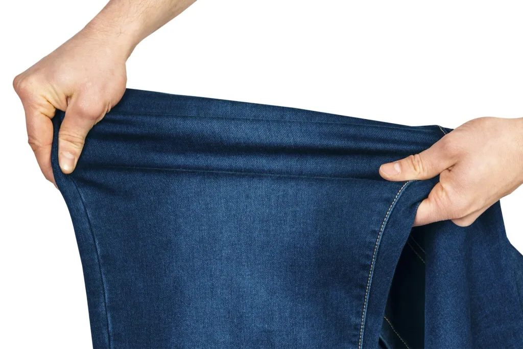 Joggpants aus Stretchdenim, Farbe bluestone, Gr.50