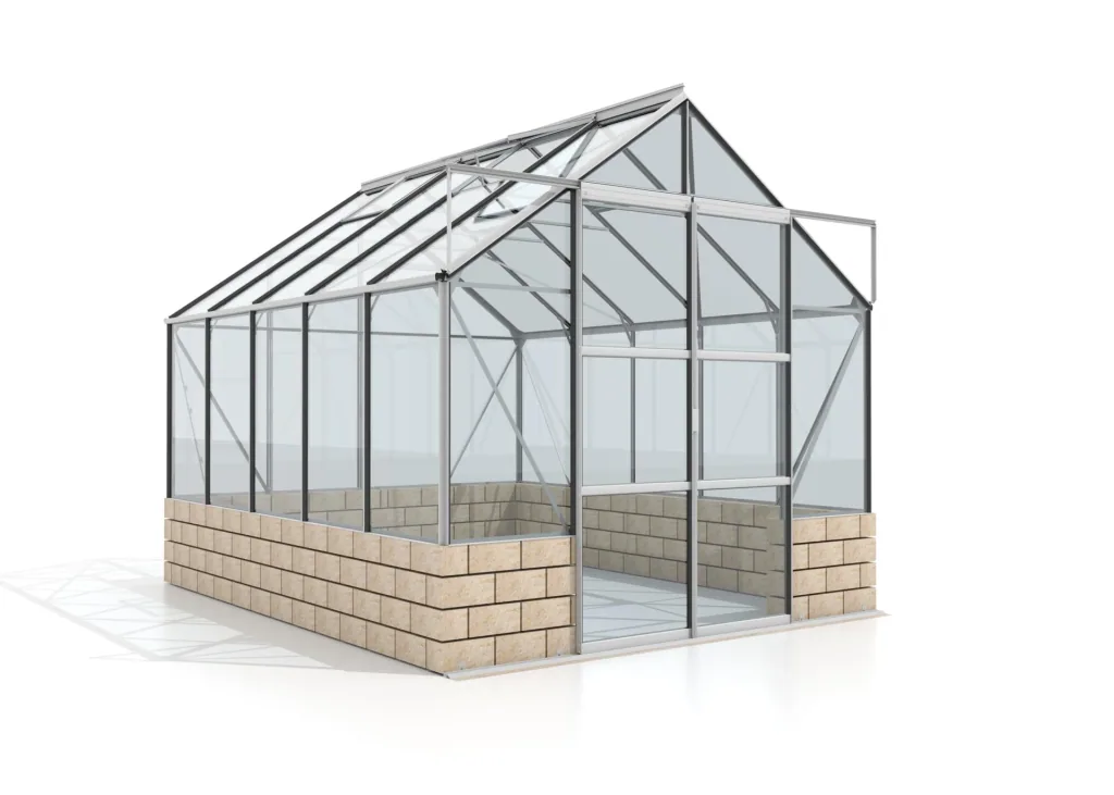 Gewächshaus Cassandra 11500 ESG 3 mm, Farbe alu