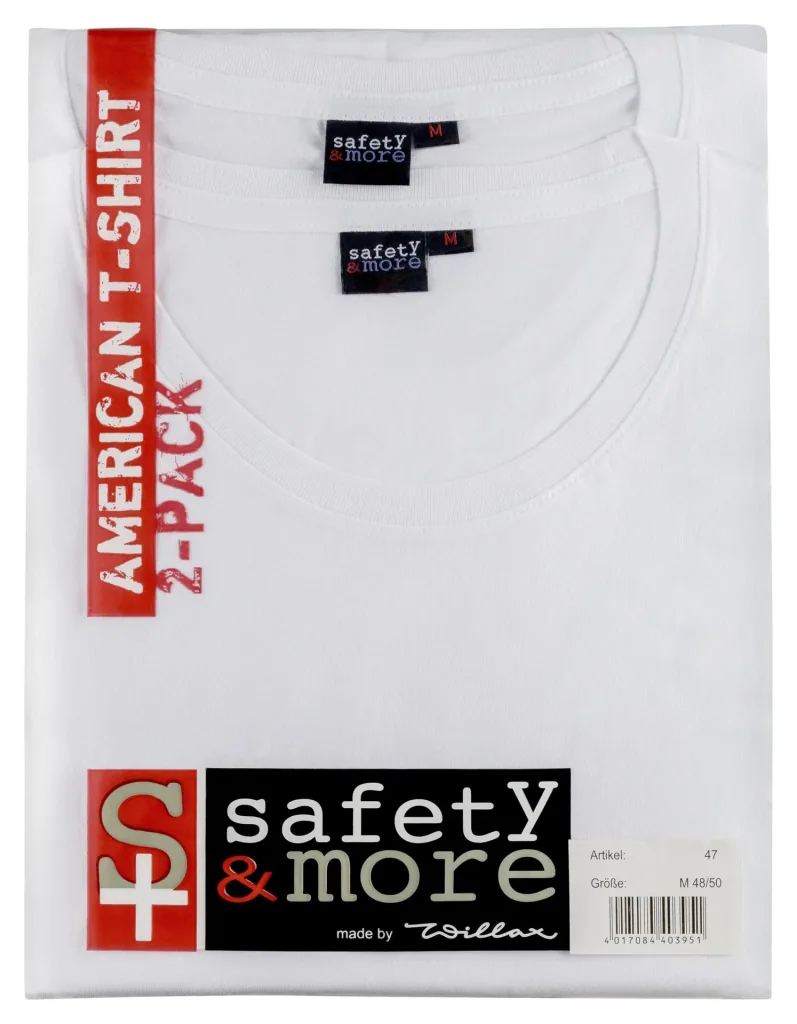 Shirt im Doppelpack, weiss, Gr. L