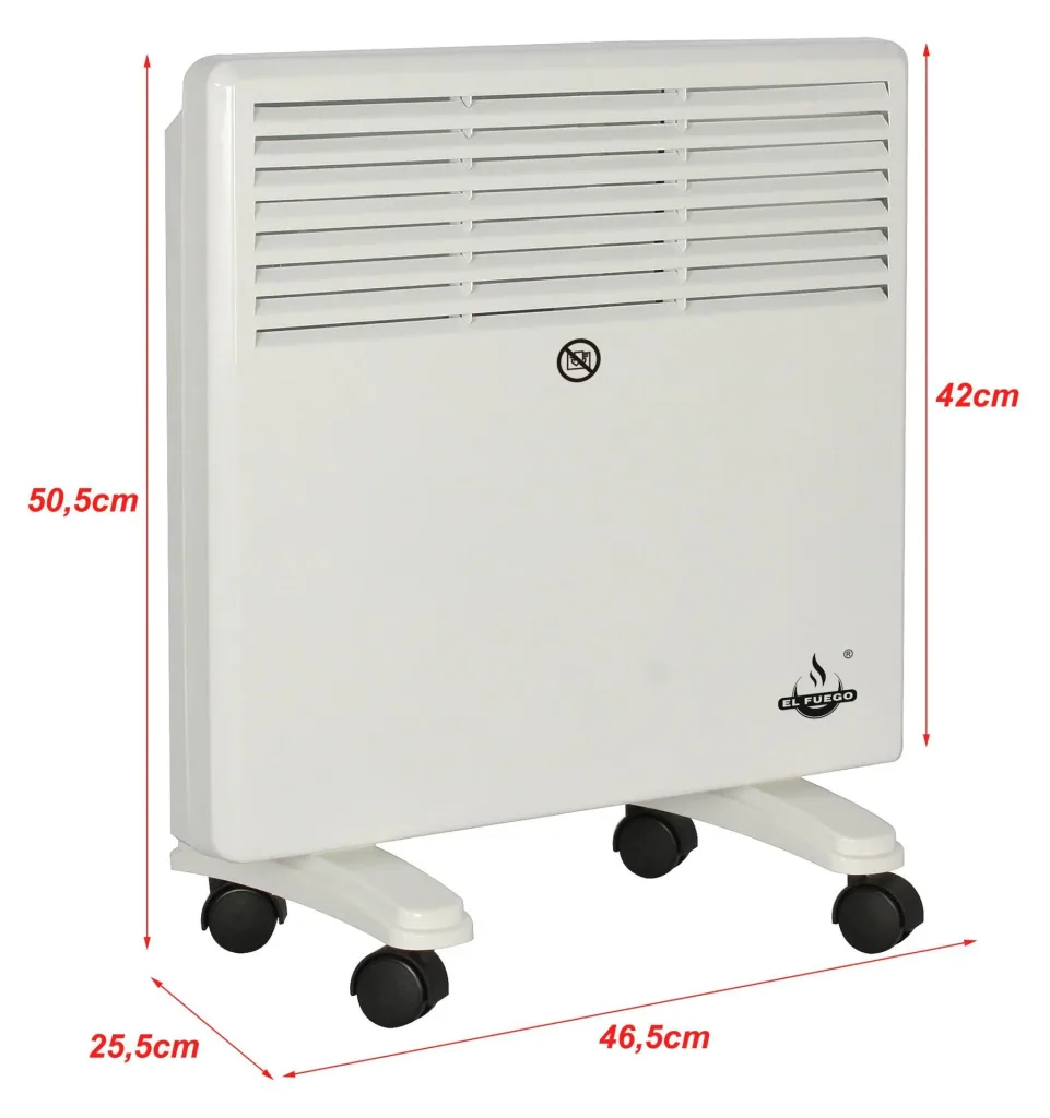 Mobiler Heizkonvektor, weiß, 1000 W