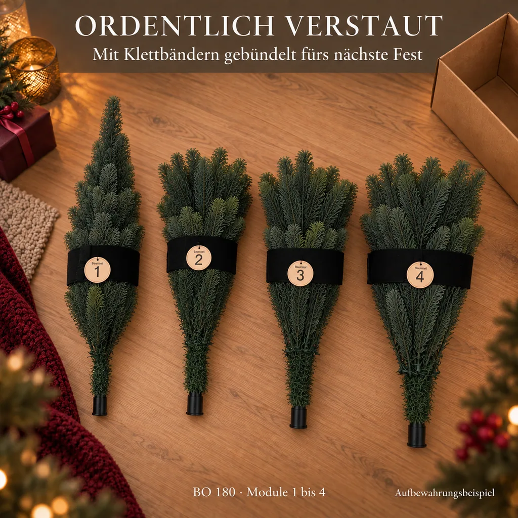 Weihnachtsbaum, 180 cm, Aufbauhöhe 85 - 180 cm, inkl. Standfuß