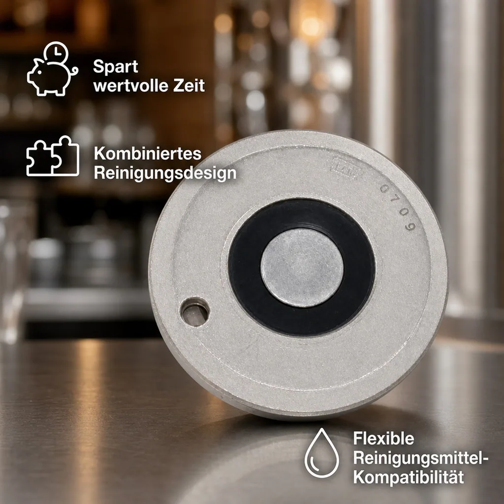 Bier-Fitting für Reinigungsbehälter aus Edelstahl, Art: Köpi - Fitting