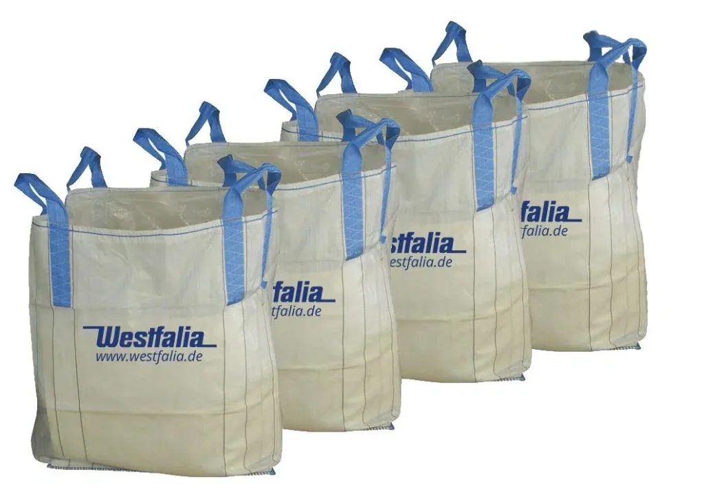 4 x Big Bag ohne Schürze mit geschlossenem Boden, 1,5T, 90x90x90cm