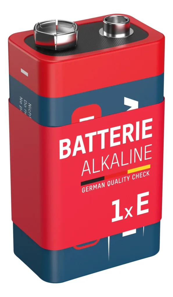 Alkaline 9V Block Batterie - 1 Stück