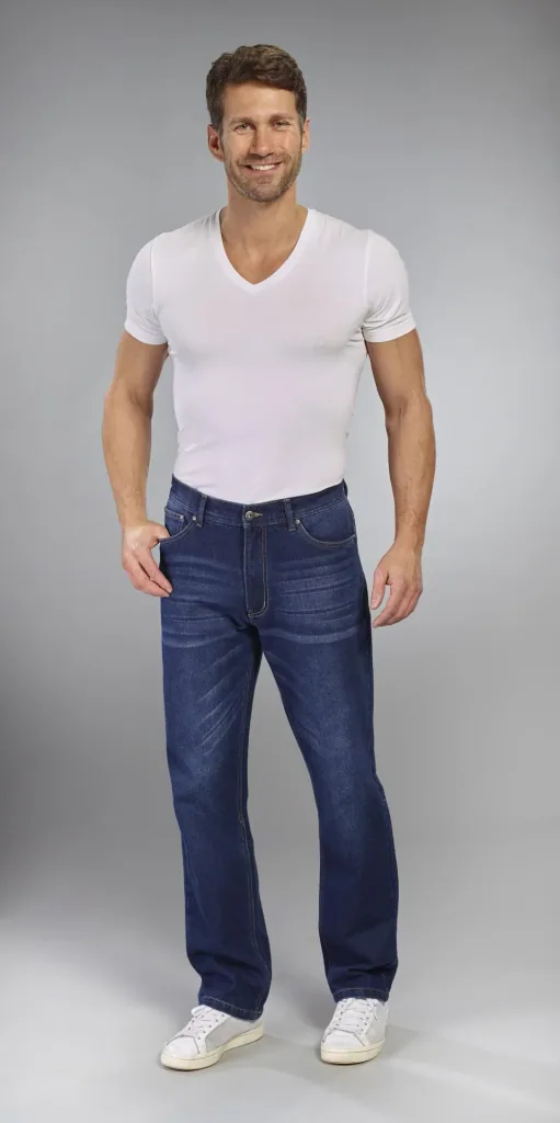 Jeans Loose Fit, Farbe bluestone, Gr.28