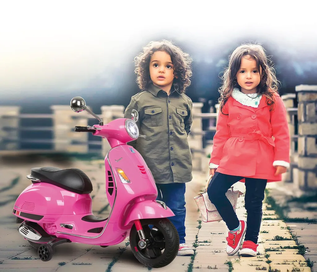 Ride-on Vespa für Kinder, 12 Volt, Pink