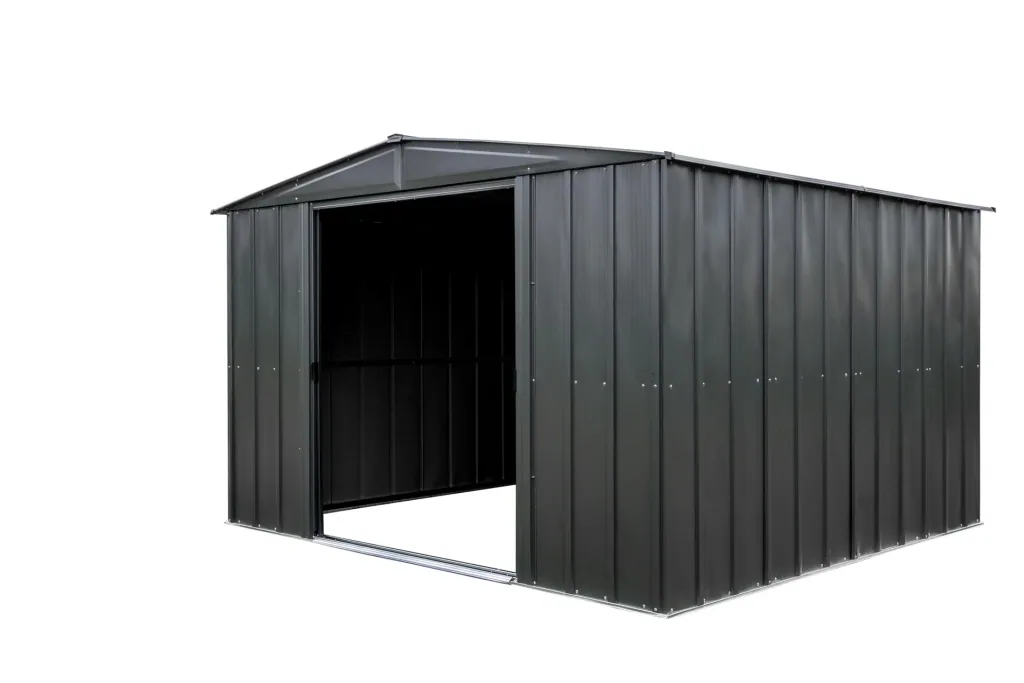 Metallgerätehaus, grau, 313x370x198 cm
