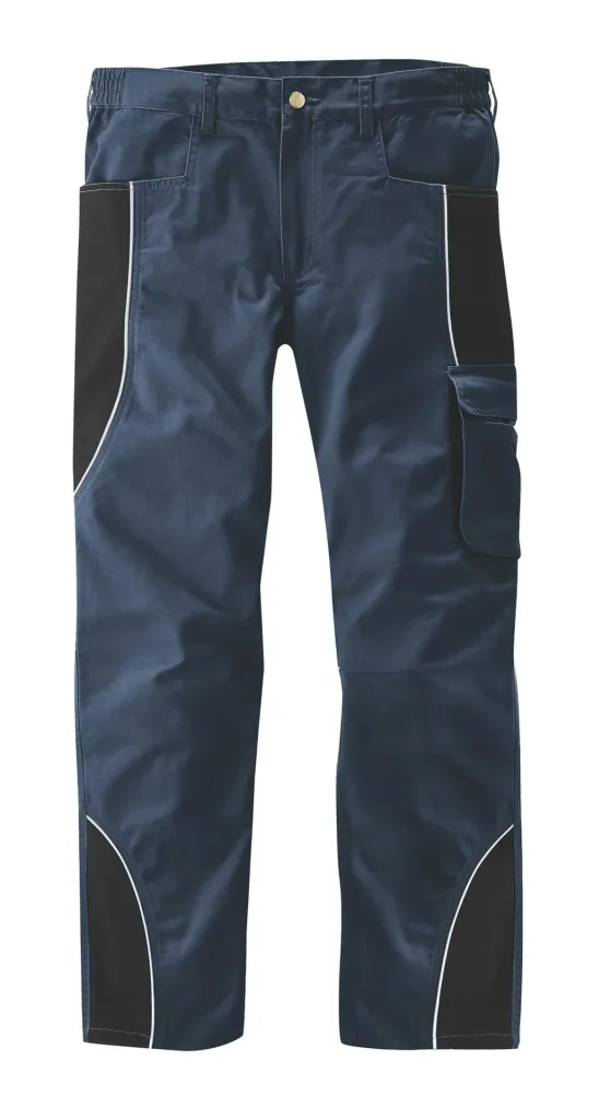 Bundhose mit Reflektorpaspel, Farbe marine/schwarz, Gr.48