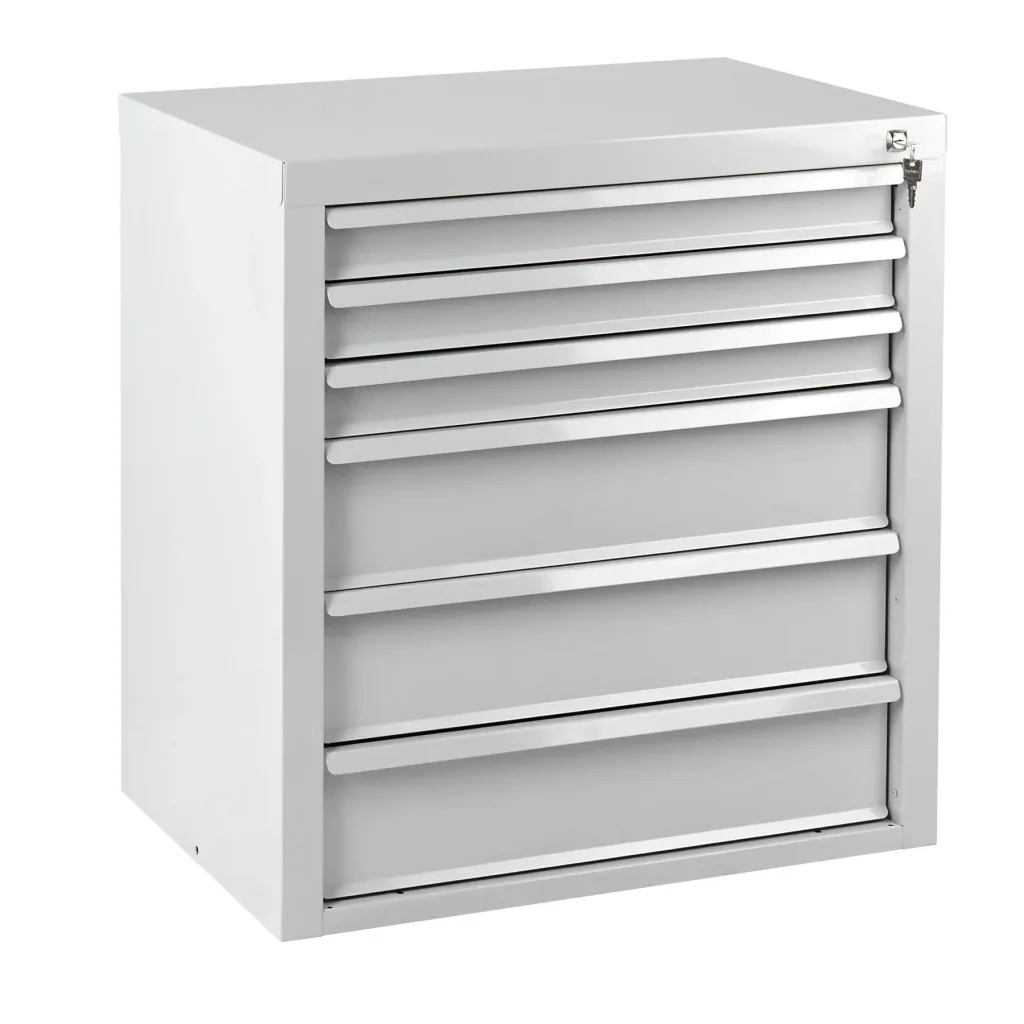 Schubladenschrank / Werkzeugschrank mammut, 6 Schubladen, RAL 7035