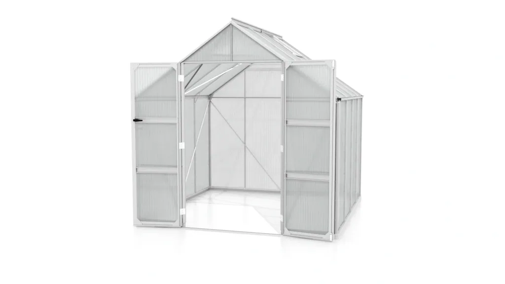 Gewächshaus Domus 6700 HKP 4 mm, Farbe alu
