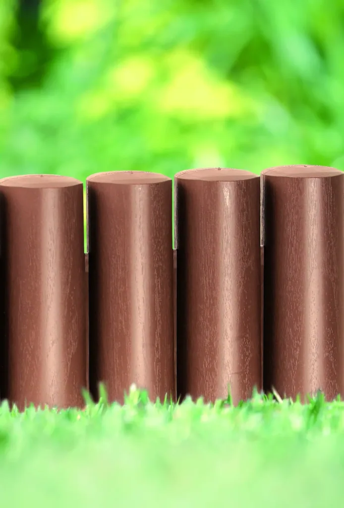 Beeteinfassung PALISADE, braun - 8 Stück - 2,4 m
