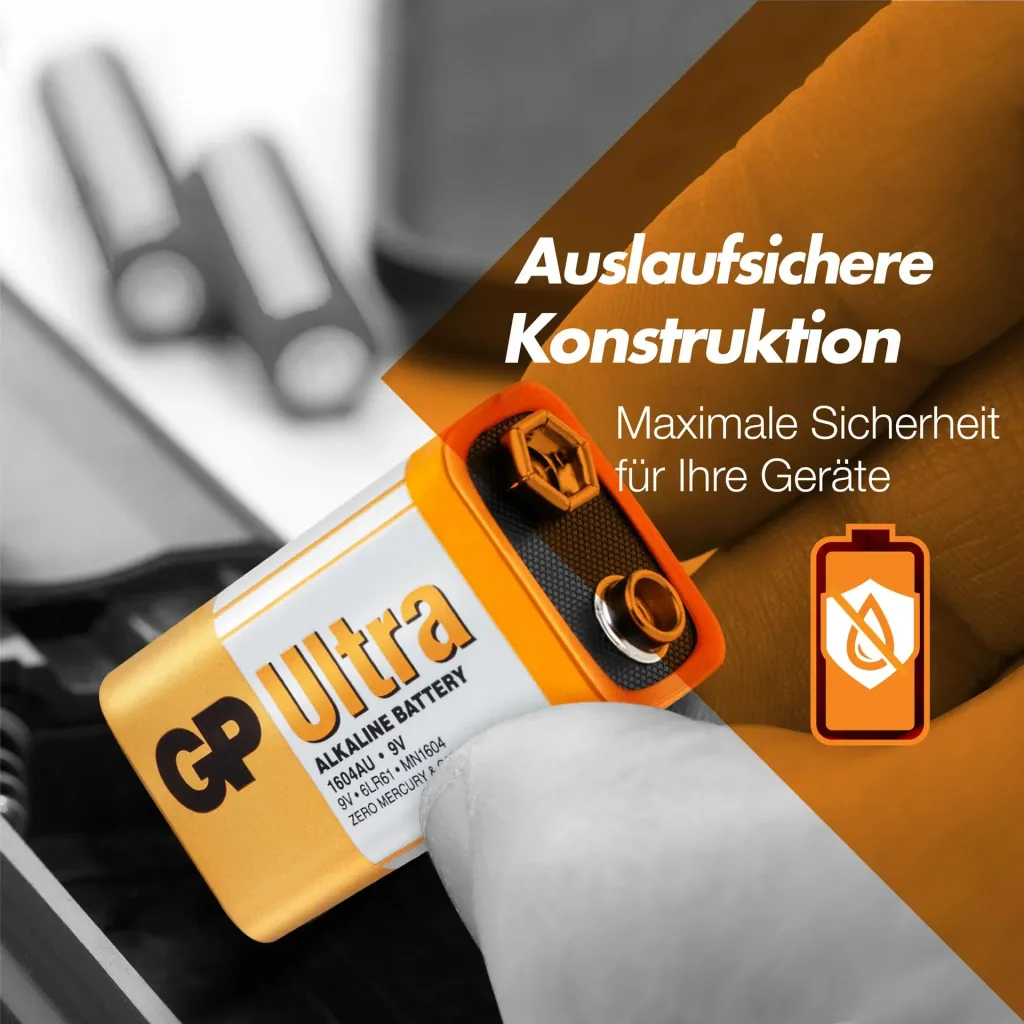 ULTRA 9V Block Alkaline Batterie - 1 Stück