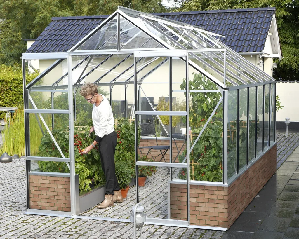 Gewächshaus Cassandra 9900 ESG 3 mm, Farbe alu