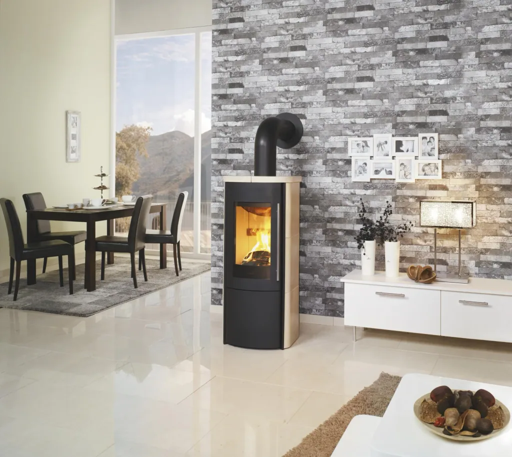 Kaminofen - Lova ECOplus RUA 6 kW - Kacheln creme
