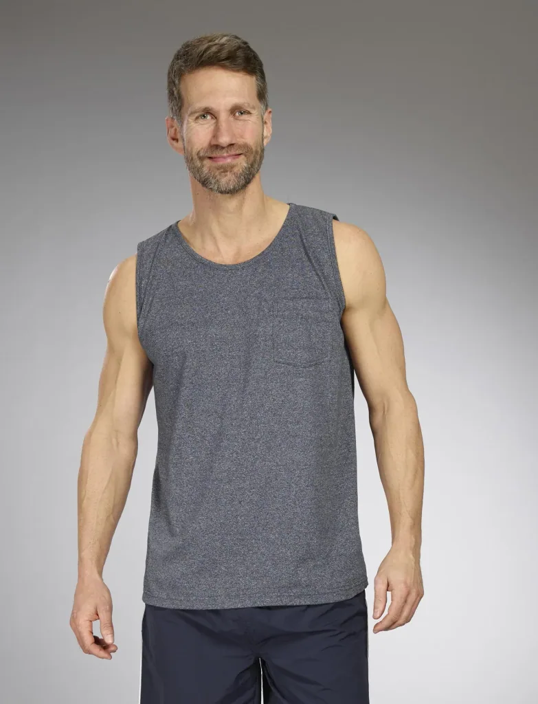 Tank Top, Farbe marine/melange, Gr.M
