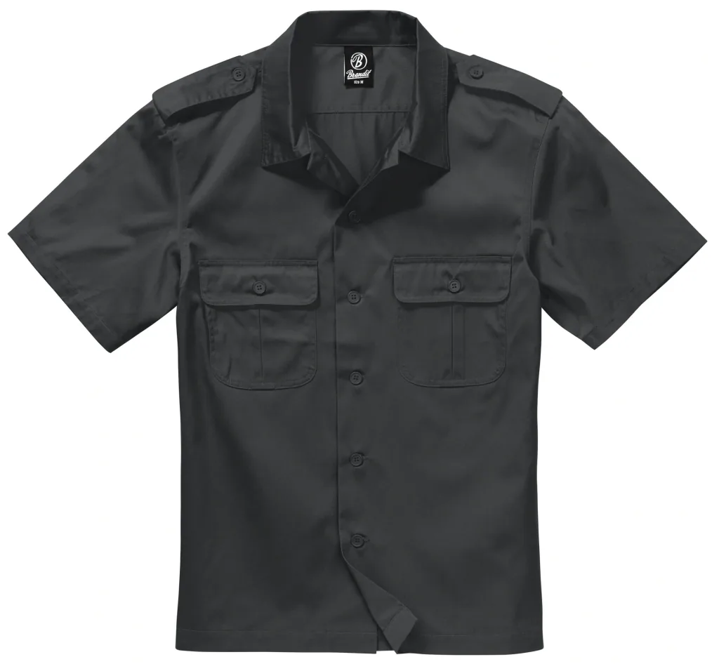 US Hemd, Halbarm, Farbe schwarz, Gr.7XL