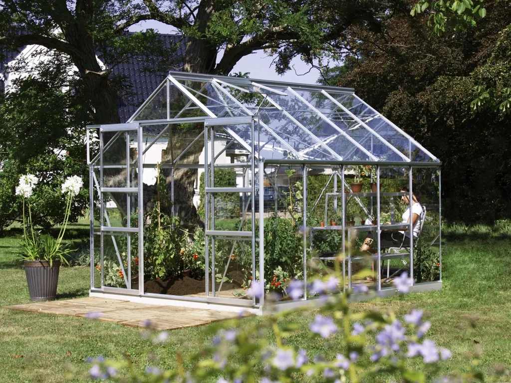 Gewächshaus Mars 8300 ESG 3 mm, Farbe alu