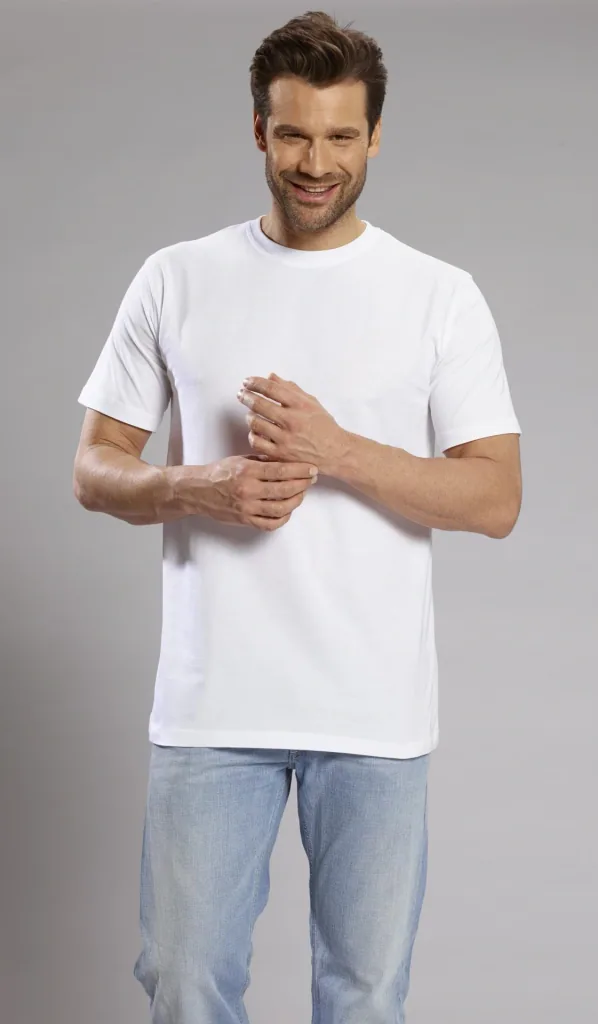 Big Size T - Shirt, weiß, Gr.L