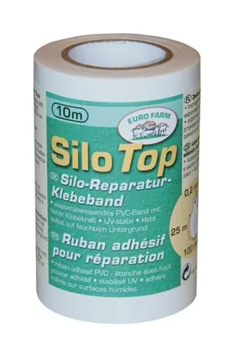 Silo Klebeband, weiß - 100 mm x 10 m (0,2 mm)