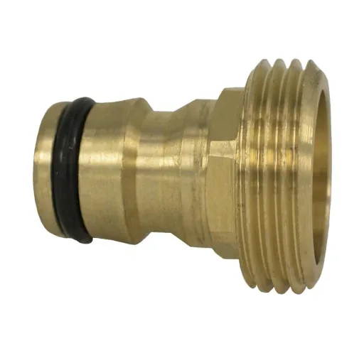Geräteanschlussstück aus Messing, Stecksystem, 3/4" Außengewinde