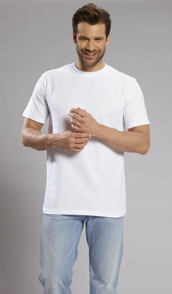 Big Size T-Shirt, weiß Gr.L