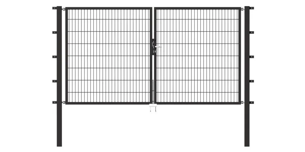 Doppeltor Flexo mit Zubehör, anthrazit, Breite 350 cm, Höhe 160 cm, PF: 80x80 cm