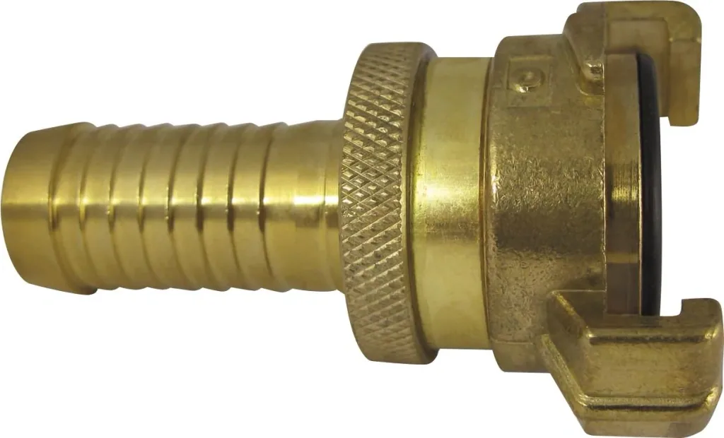 Schnellkupplung aus Messing, mit Kontermutter, Tülle 1/2", Nockenweite 40 mm