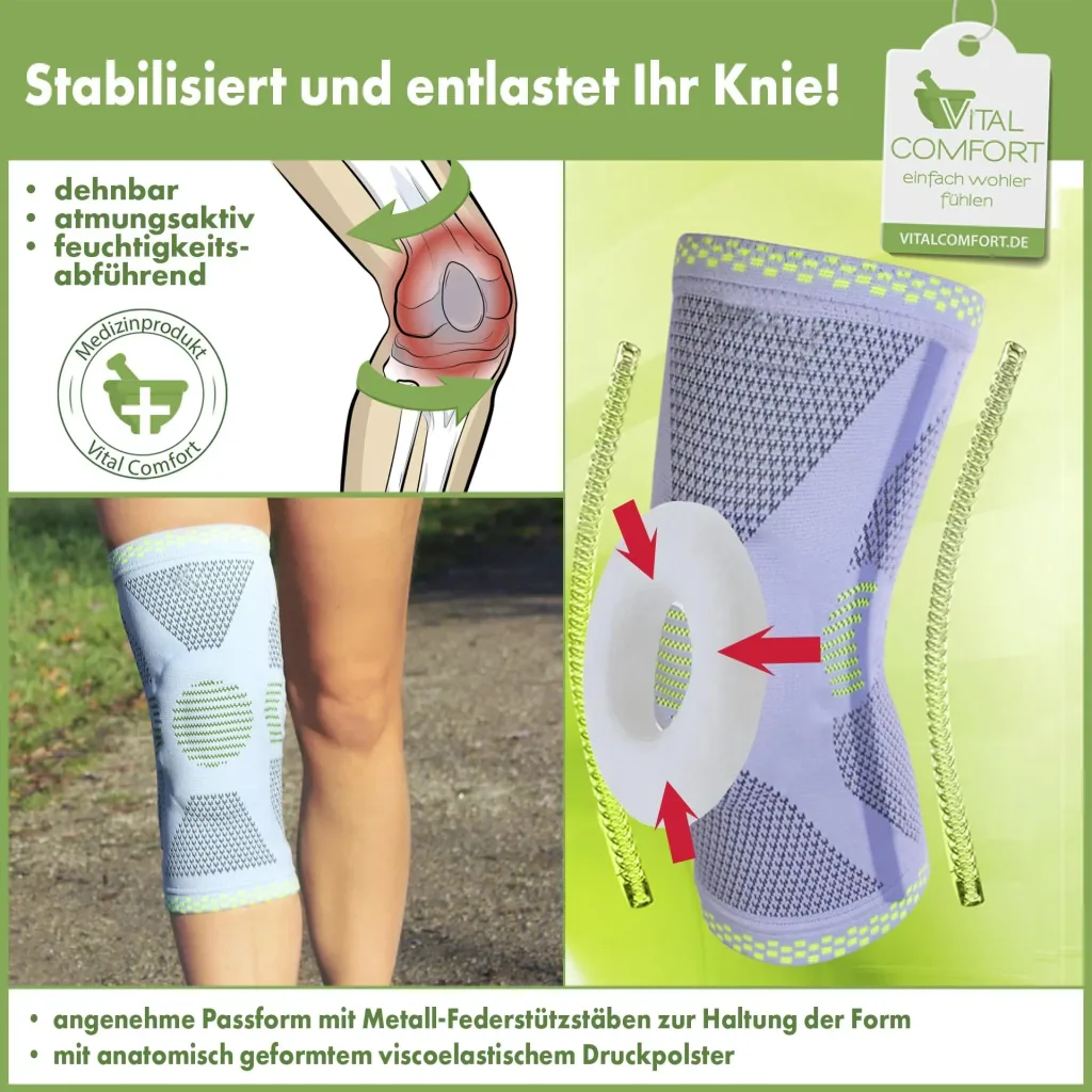 Kniebandage PatellaTec, Größe XXL